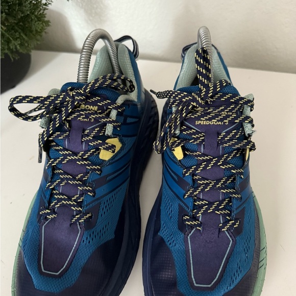 Hoka Blue and Green Athletic Shoes - Picture 3 of 9